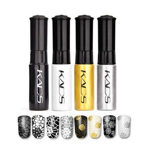 KADS Nail Art Stamping Polish Set 4 Pcs